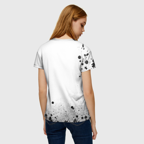 Женская футболка 3D с принтом Красотка Мико арт, вид сзади #2