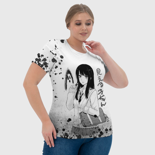 Женская футболка 3D с принтом Красотка Мико арт, фото #4