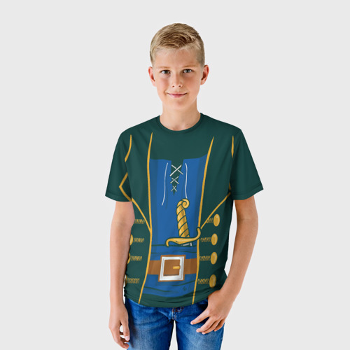 Детская футболка 3D с принтом Костюм Доктора Ливси - Остров Сокровищ, фото на моделе #1