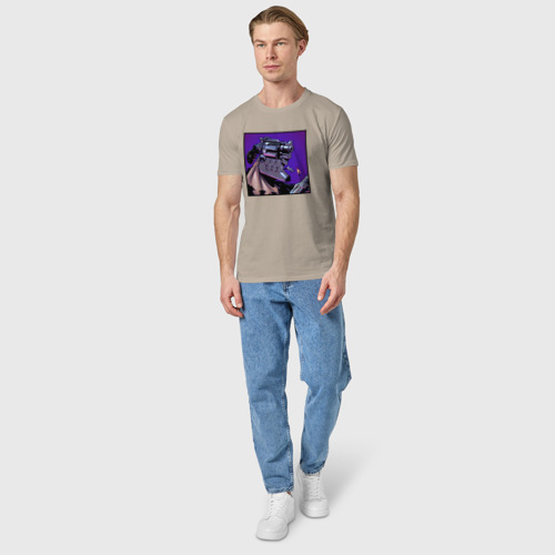 Мужская футболка хлопок с принтом Опасный Дзюдзо, вид сбоку #3