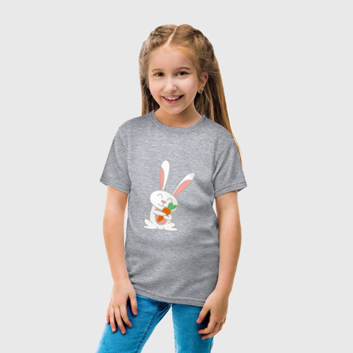 Детская футболка хлопок с принтом Морковные обнимашки, вид сбоку #3