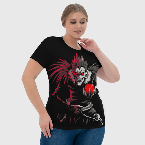 Женская футболка 3D с принтом Тетрадь смерти - Рюк, фото #4