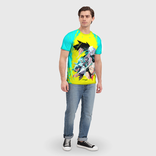 Мужская футболка 3D с принтом Команда раннеров, вид сбоку #3
