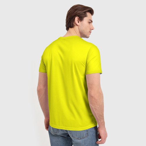 Мужская футболка 3D с принтом Ребекка пьет коктель - Киберпанк аниме, вид сзади #2