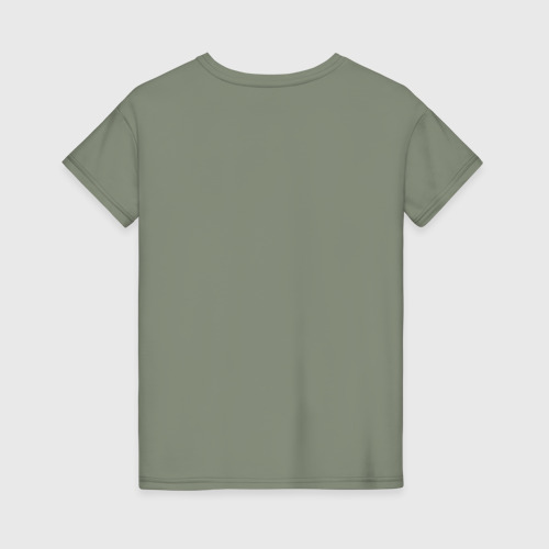 Женская футболка хлопок с принтом Лаура Дерн, вид сзади #1