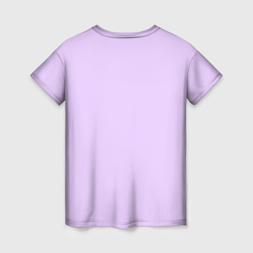 Женская 3D футболка с принтом Цифровая лаванда 2023, вид сзади #1
