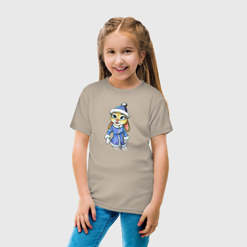 Детская футболка хлопок с принтом Мама зайка, вид сбоку #3