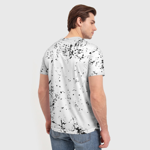 Мужская футболка 3D с принтом Безразличие, вид сзади #2