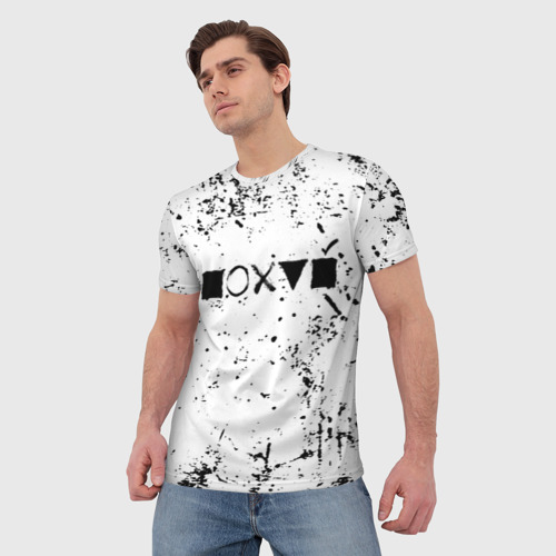Мужская футболка 3D с принтом Безразличие, фото на моделе #1