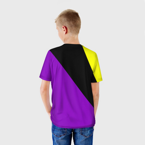 Детская футболка 3D с принтом FIRM прямиком из 80х, вид сзади #2
