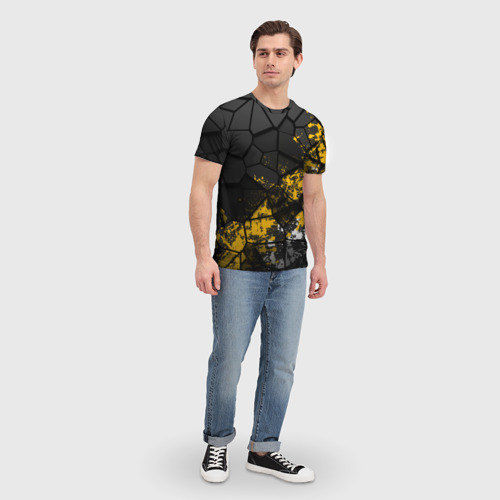 Мужская футболка 3D с принтом Имперская геометрия, вид сбоку #3