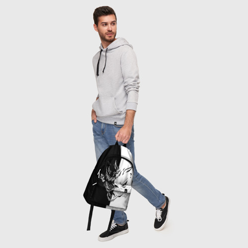 Рюкзак 3D с принтом Drain Face ZXC, фото #5