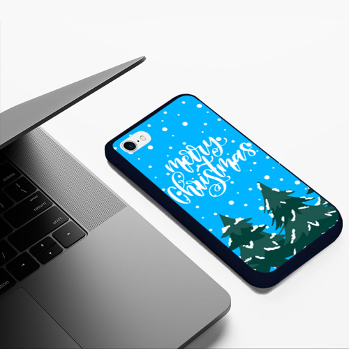 Чехол для iPhone 6/6S Plus матовый с принтом Merry christmas - Ёлочки, фото #5