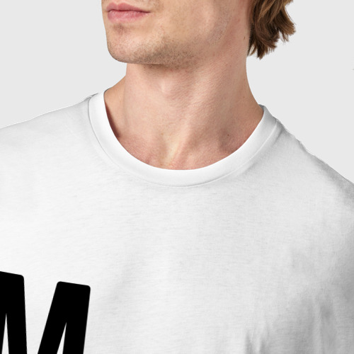 Мужская футболка хлопок с принтом Монтажник - с очень Большой буквы, фото #4