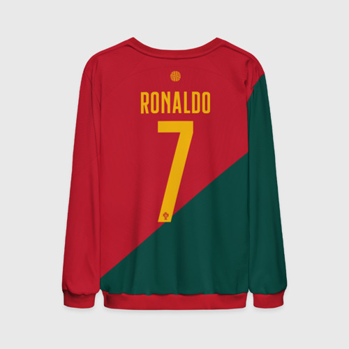 Мужской свитшот 3D с принтом Роналду ЧМ 2022 сборная Португалии, вид сзади #1