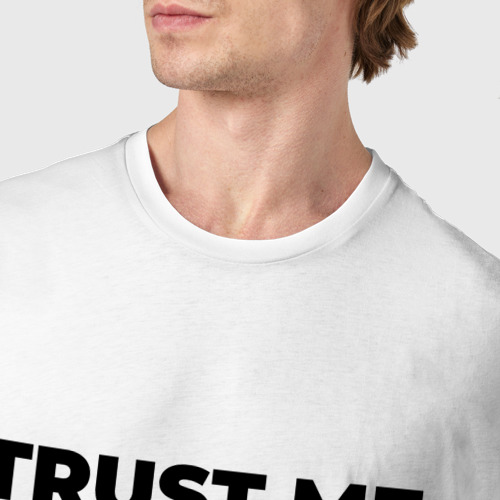 Мужская футболка хлопок с принтом Trust me - I'm administrator, фото #4