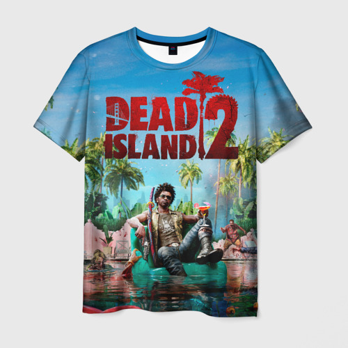 Мужская футболка 3D с принтом Dead island two, вид спереди #2