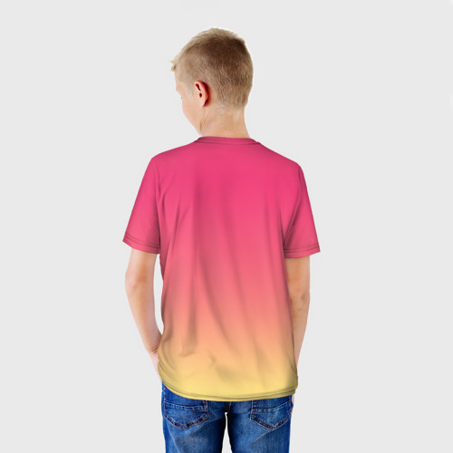 Детская 3D футболка с принтом Project Playtime Бокси Бу, вид сзади #2