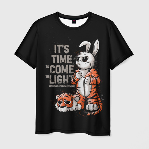 Мужская футболка 3D с принтом It's time to come to light 2023, вид спереди #2