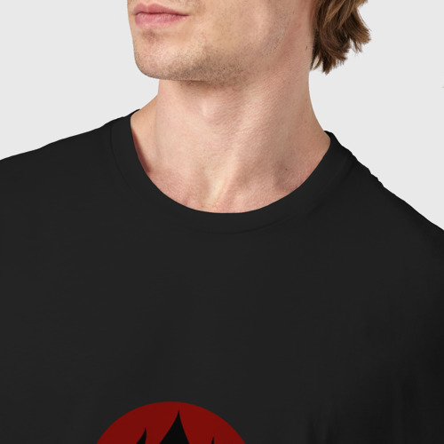 Мужская футболка хлопок с принтом Герб народа огня, фото #4