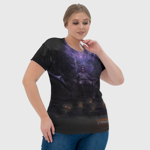 Женская футболка 3D с принтом Webs of Nocturnal, фото #4