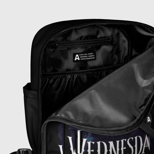 Женский рюкзак 3D с принтом Wednesday  на Вороньем балу, фото #5