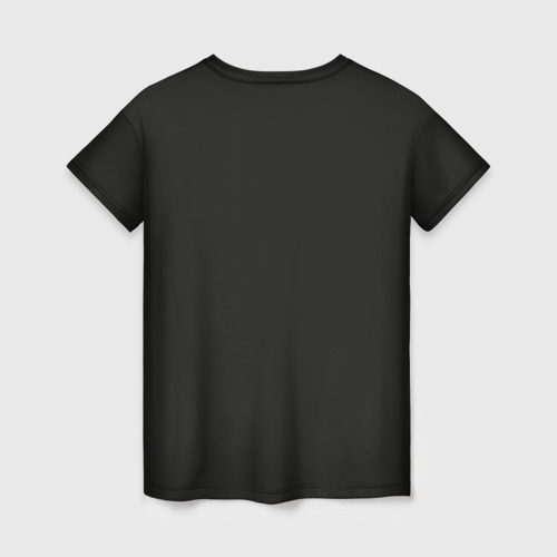 Женская футболка 3D с принтом В цветах лиса, вид сзади #1