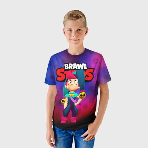 Детская футболка 3D с принтом Честер Бравл старс, фото на моделе #1