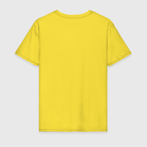 Мужская футболка хлопок с принтом Бразильский футболист Пеле, вид сзади #1