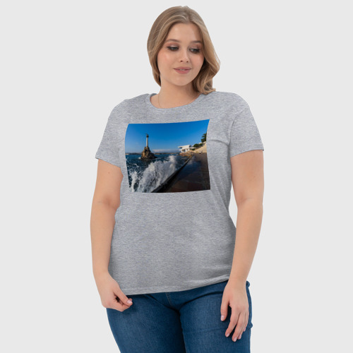 Женская футболка хлопок с принтом Севастополь, фото #4