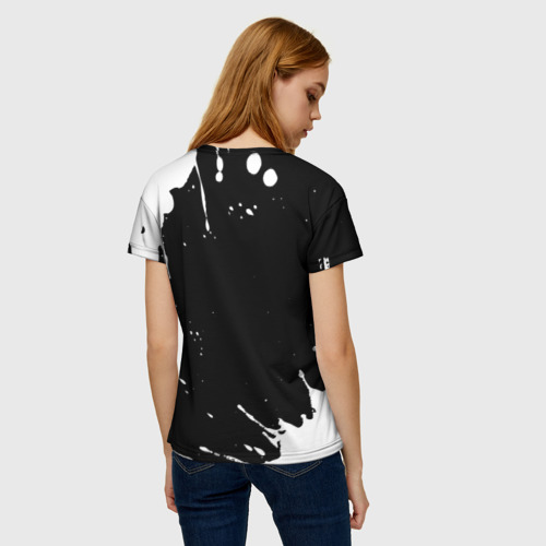 Женская футболка 3D с принтом Определение: девушка воспитатель, вид сзади #2
