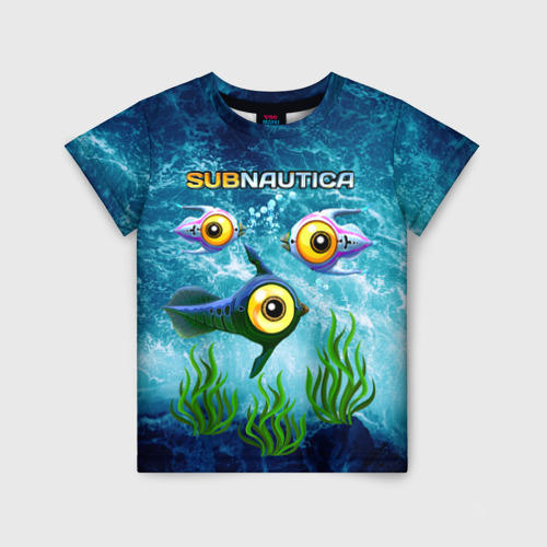 Детская футболка 3D с принтом Subnautica, вид спереди #2