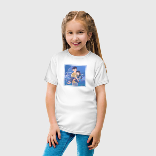 Детская футболка хлопок с принтом Дорама Начало: арт, вид сбоку #3