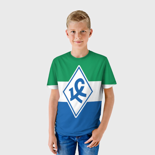 Детская футболка 3D с принтом Крылья Советов - футбольный клуб, фото на моделе #1