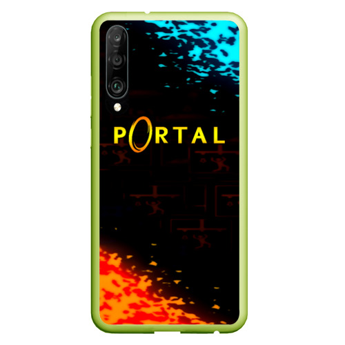 Чехол для Honor P30 с принтом Portal x Half life, вид спереди #2