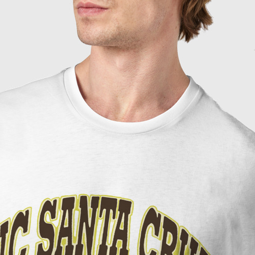 Мужская футболка хлопок с принтом Uc santa cruz banana slugs pulp fiction, фото #4
