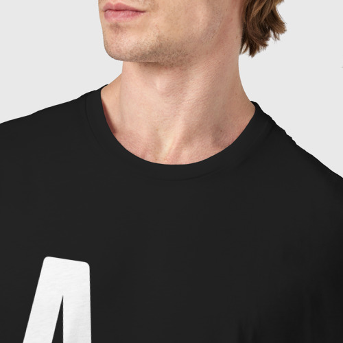 Мужская футболка хлопок с принтом Андрей мужчина с очень большой буквы, фото #4